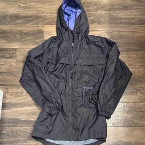 Columbia Black and Purple Hooded Jacket sz s